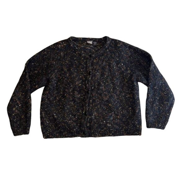 Paul Et Duffier Mohair Acrylic Multi Color Knit Button Down Cardigan Size Large - Picture 1 of 7